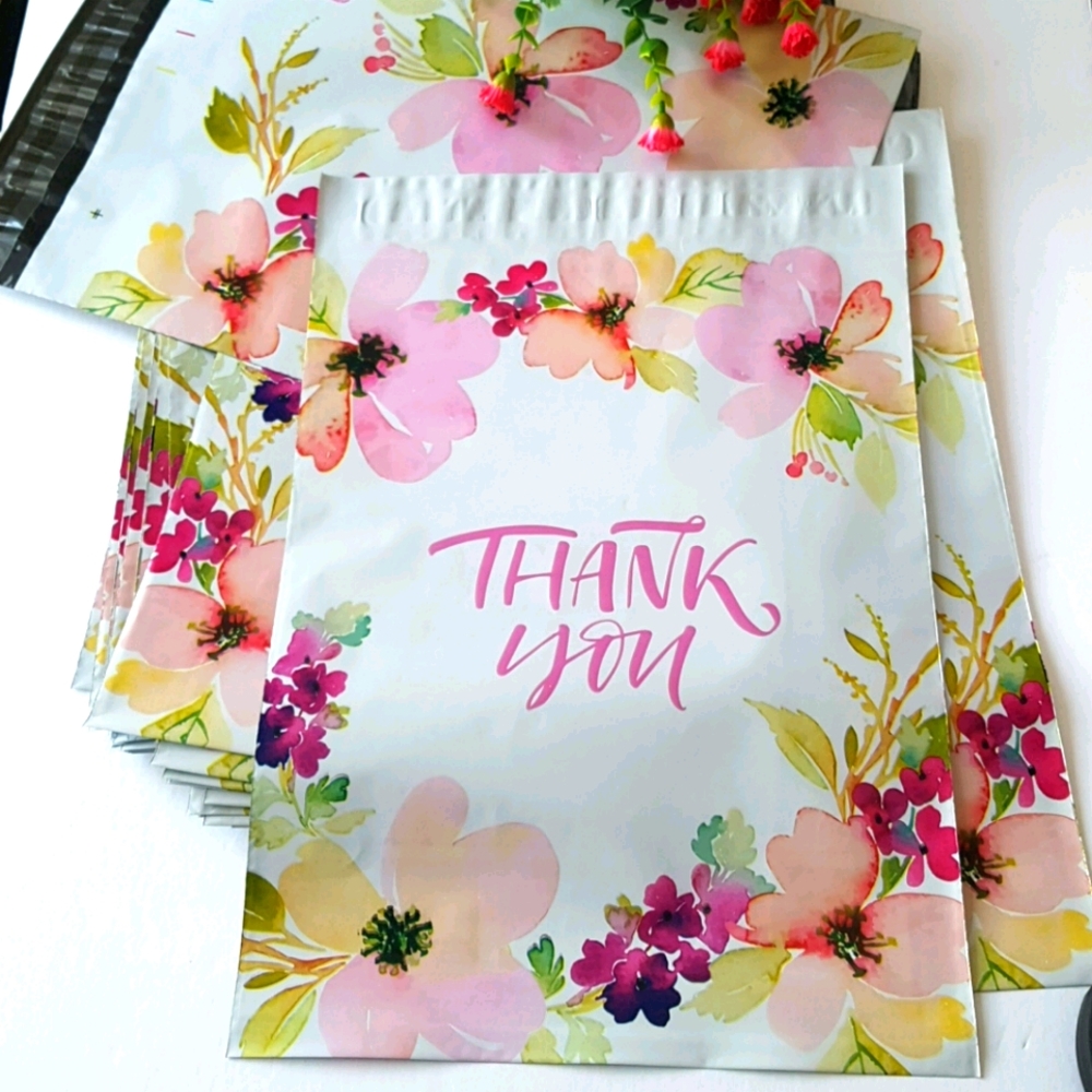 25 pcs Thank You Poly Mailers Envelopes 10x13" inches